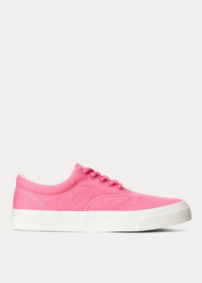 Zapatillas Polo Ralph Lauren Mujer Rosas - Bryn Canvas - NAHYV1649